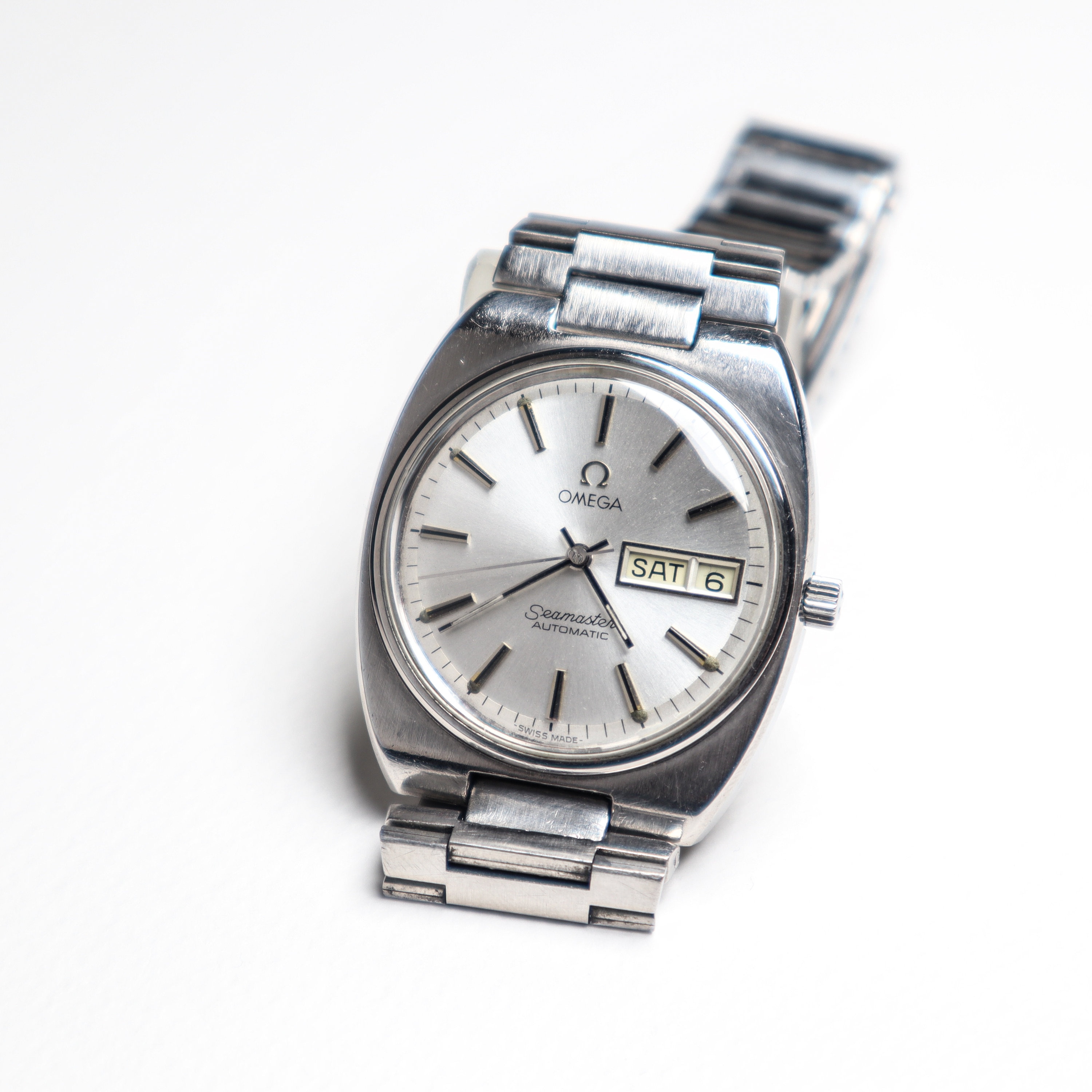Wonderful Original Omega Seamaster Automatic Vintage Silver Wonderful Original Omega Seamaster Automatic Vintage Silver
