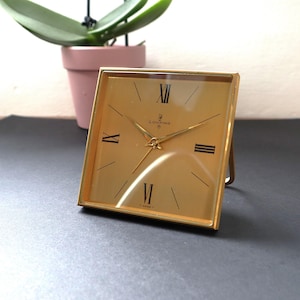 Sveglia vintage Looping da 15 gioielli, 8 giorni, orologio di lusso antico, sveglia di fabbricazione svizzera, regalo meraviglioso
