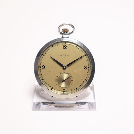 Tavannes Antique Art Deco Pocket Watch from the 1… - image 1