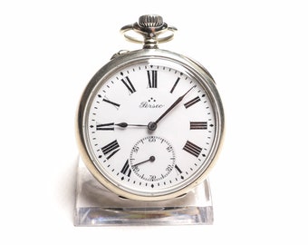 Vintage Rare Railroad reloj de bolsillo Perseo, reloj de bolsillo de edición totalmente numerada - maravilloso regalo