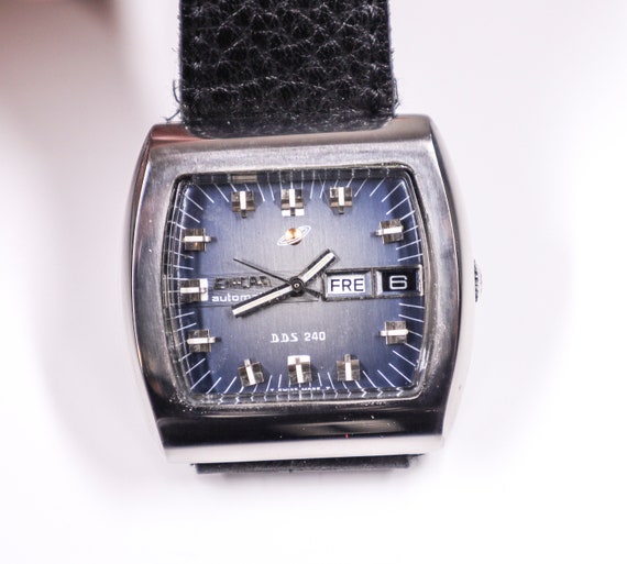 Montre automatique vintage Enicar DDS 240 montre suisse boitier en acier inoxydable cadeau merveilleux Etsy France
