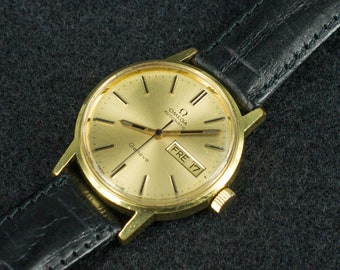 Vintage Omega Geneve Automatic, Stainless Steel  gold plated case, Vintage watch, Wonderful gift for her or him, Swiss watch