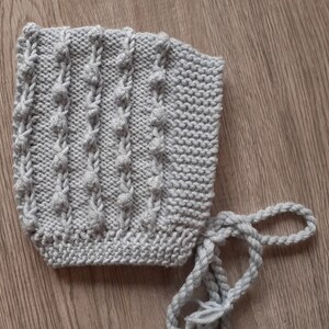 STRICKMUSTER Pixie Bommel Bonnet 0-2 Jahre