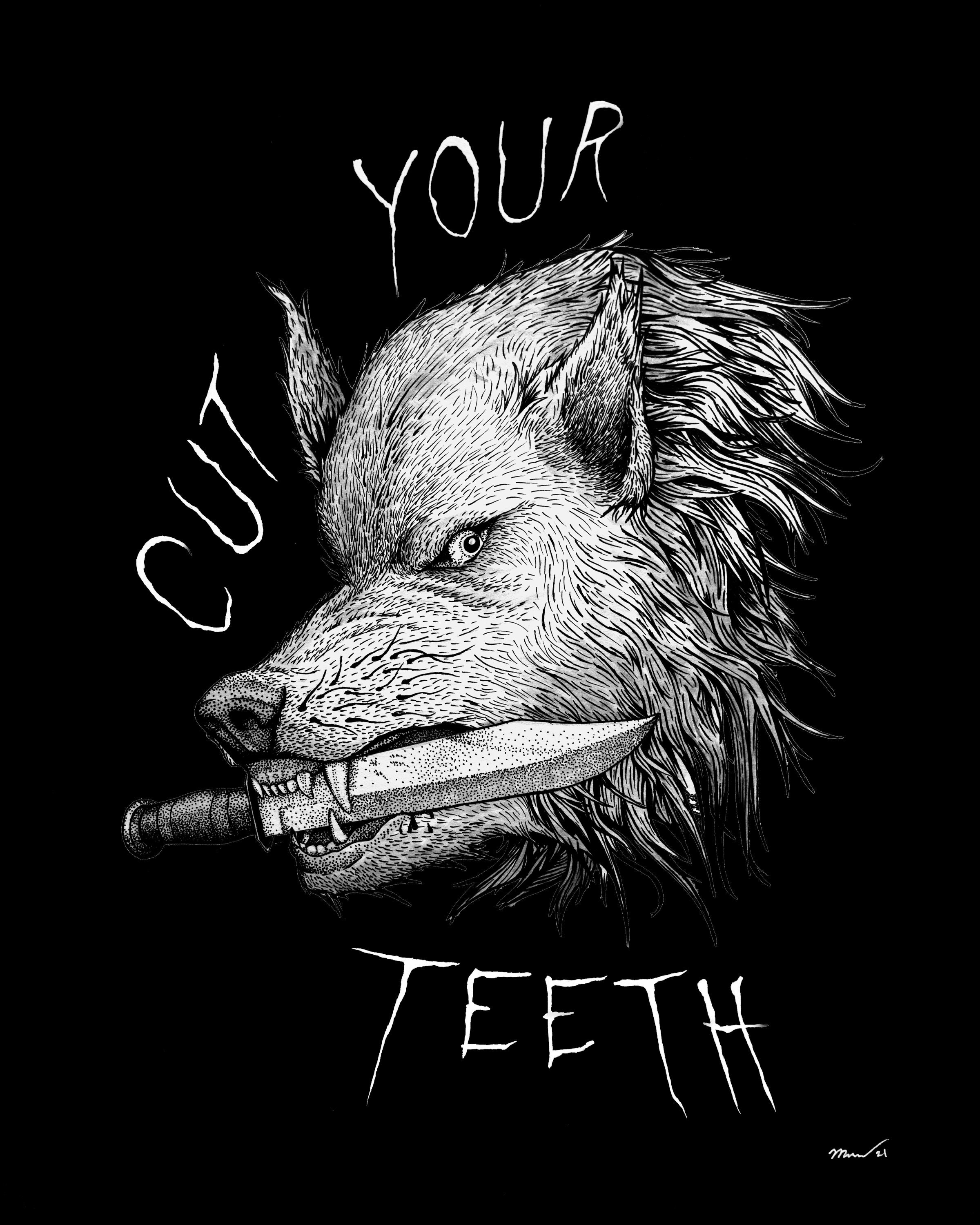 Cut Your Teeth Fine Art Print by Mwinkworks Etsy