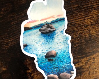 Tahoe Blue - 5x3 Vinyl Sticker