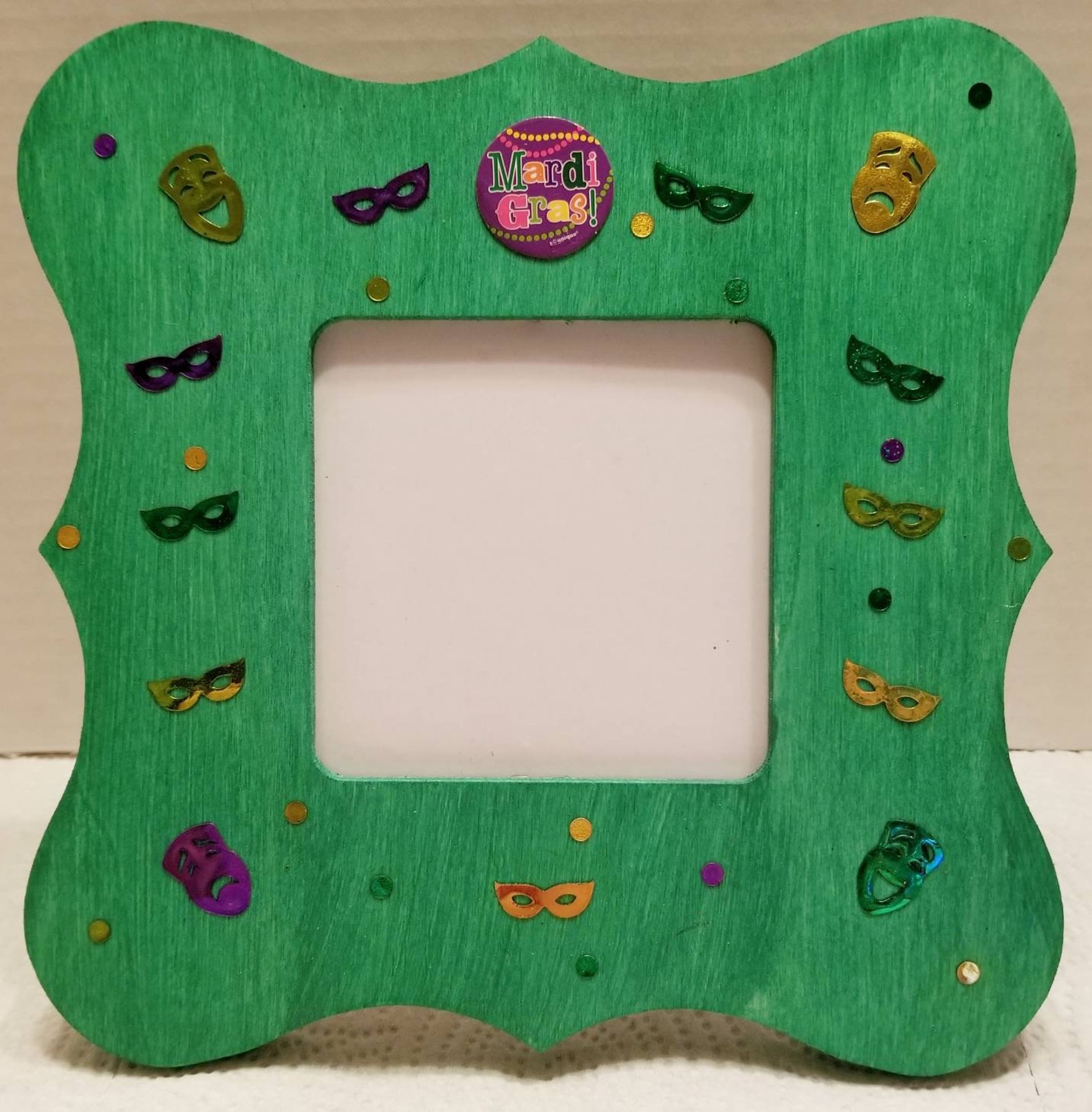 mardi gras picture frame