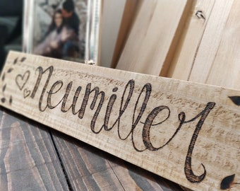 wood burned sign etsy