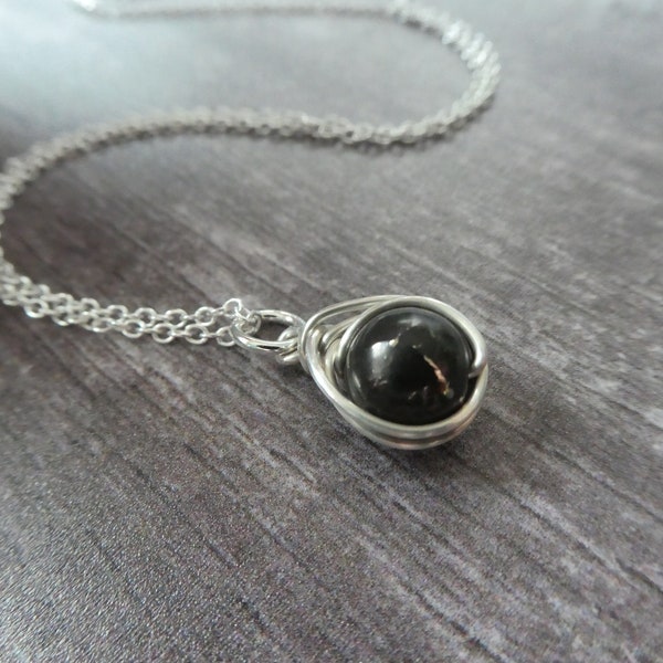 Elite Shungite Pendant: Sterling Silver EMF Protection Necklace