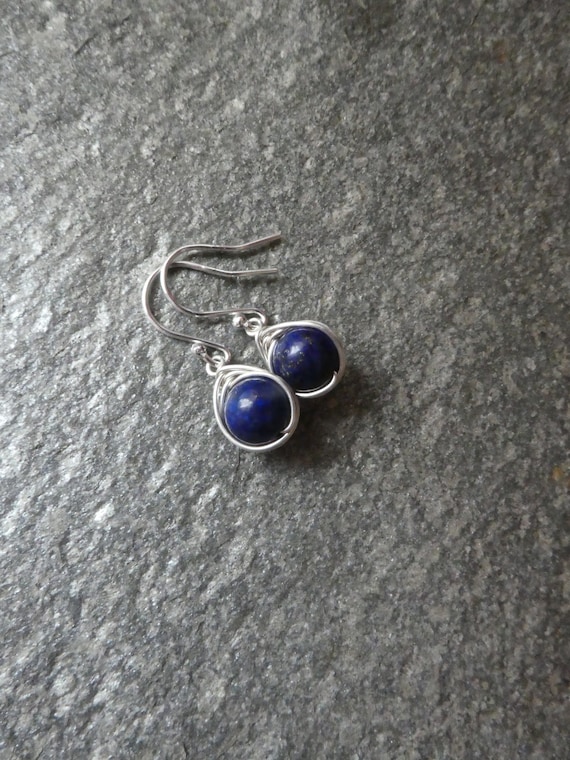 Lapis Lazuli Earrings,september Birthstone Earrings Uk,blue