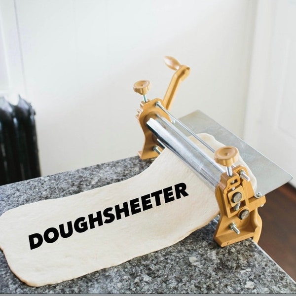 Dough Sheeter 12" inch, maak onberispelijk gelamineerd in uw huiskeuken zoals pizza's, croissants, fondant, deegpasta, ravioli, brooddeeg.