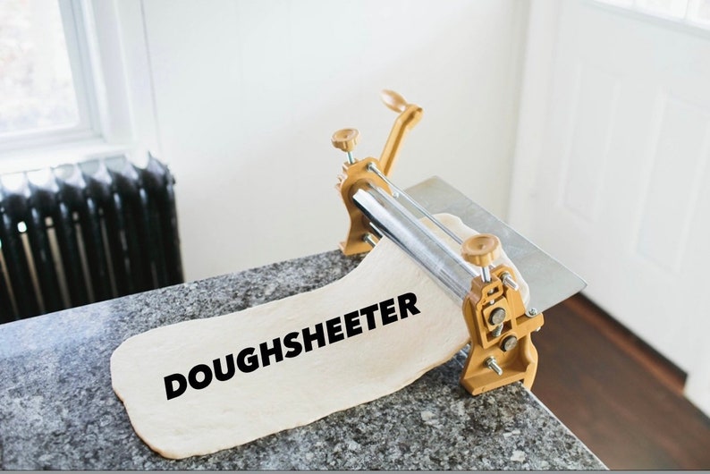 Dough Sheeter 12 Inches, make flawless laminated in your home kitchen as pizzas, croissants, fondant, dough pasta, raviolis, bread dough. zdjęcie 1