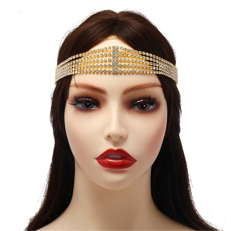 Rhinestone Hair Chain Bridal Forehead Max 45% OFF Wedding Head Sale SALE% OFF Jewelry
