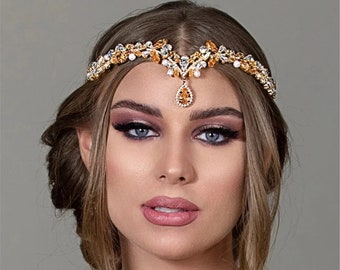 Head Chain Headband Headpiece Hair Band Headwear Rhinestone Fashion Jewelry Head Chain Headband Headpiece Hair Band Headwear Rhinestone Fashion Jewelry