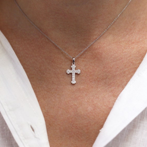 Budded cross necklace new arrivals