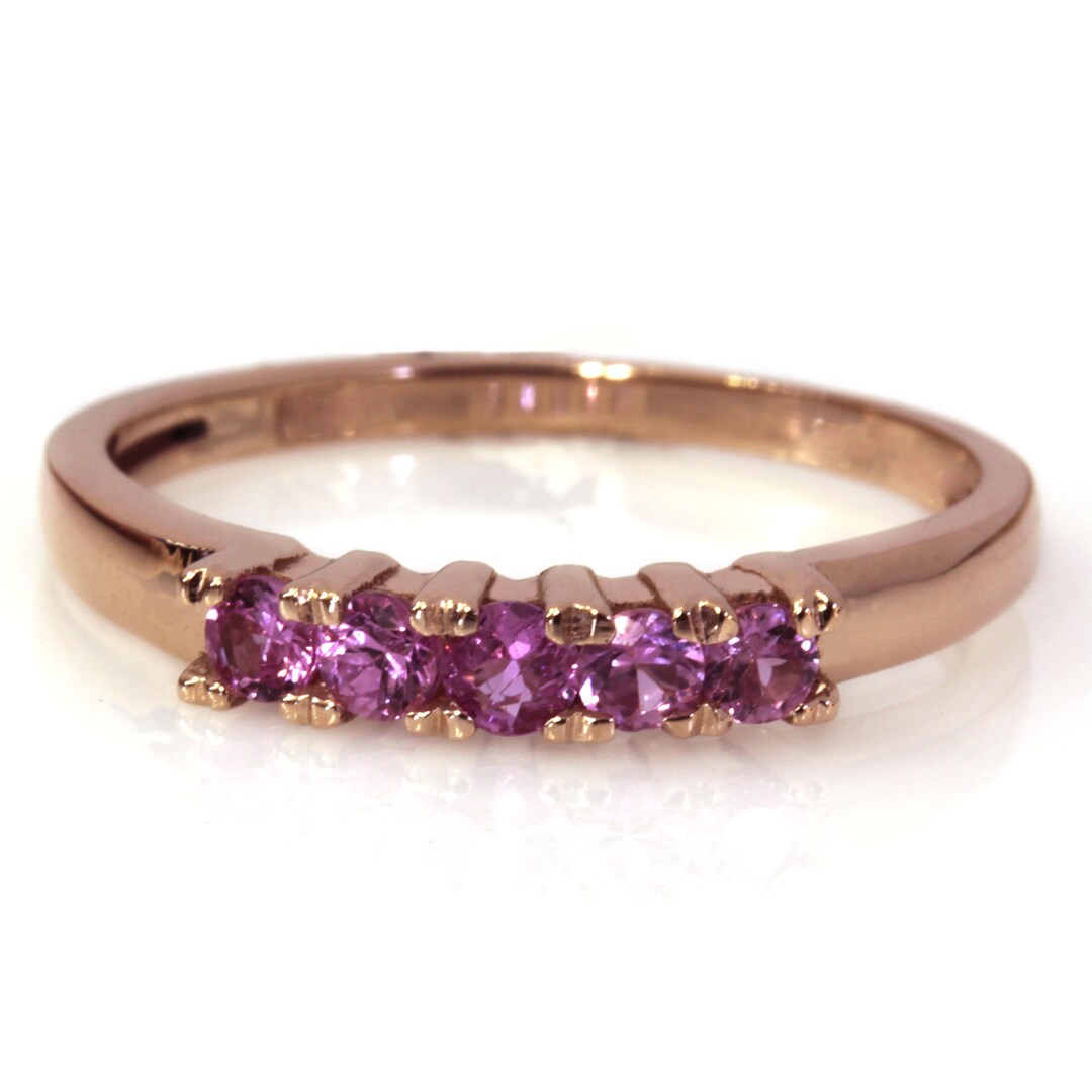 Pink Sapphire Stone Stud - 5mm main image 1