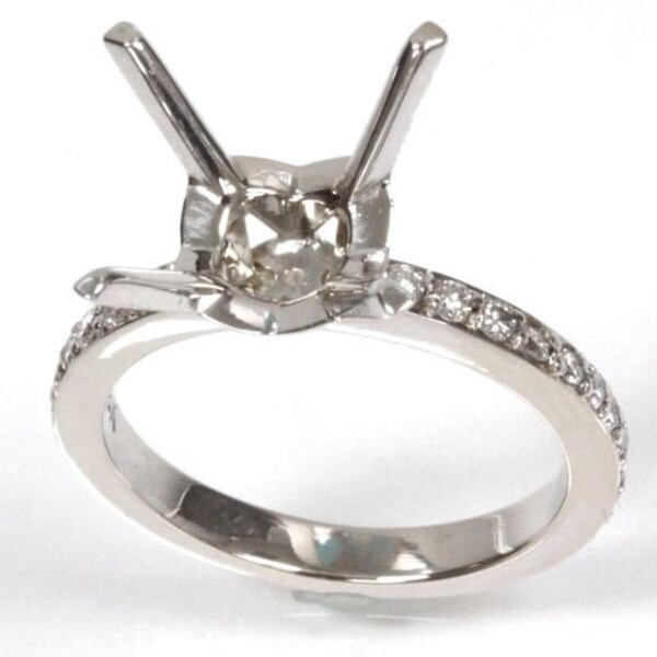 14k Ring Settings Without Stone Etsy