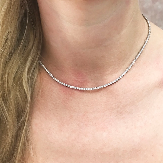 6.5 Ctw Natural Diamond (G-H, VS2-SI1) Solid 14k White Gold 3