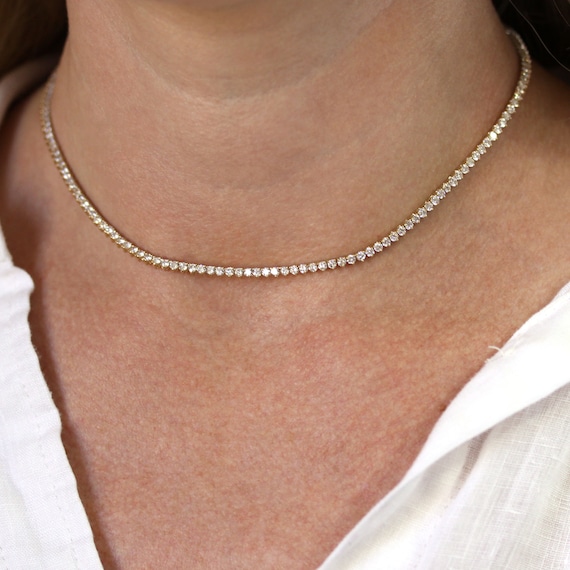 6.5 Ctw Natural Diamond (G-H, VS2-SI1) Solid 14k Yellow Gold 3