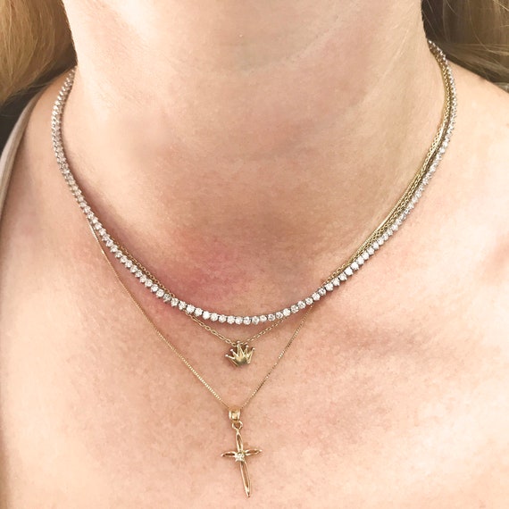 6.5 Ctw Natural Diamond (G-H, VS2-SI1) Solid 14k Yellow Gold 3