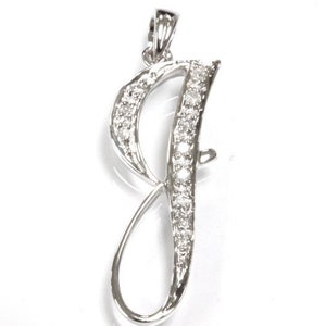 Pingente de letra J em ouro 14k sólido / Pingente inicial / Pingente de diamante natural de 0,1 ctw / Joias personalizadas / Pingente de 24 mm / Presente de aniversário