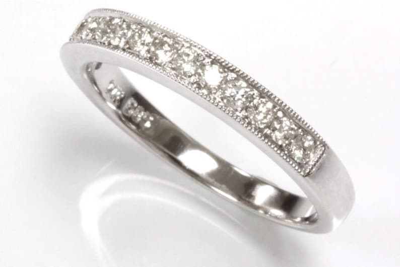 0.33 Ct Round Cut Natural Diamond Three Row Hoop Earrings In Solid 14K White Gold