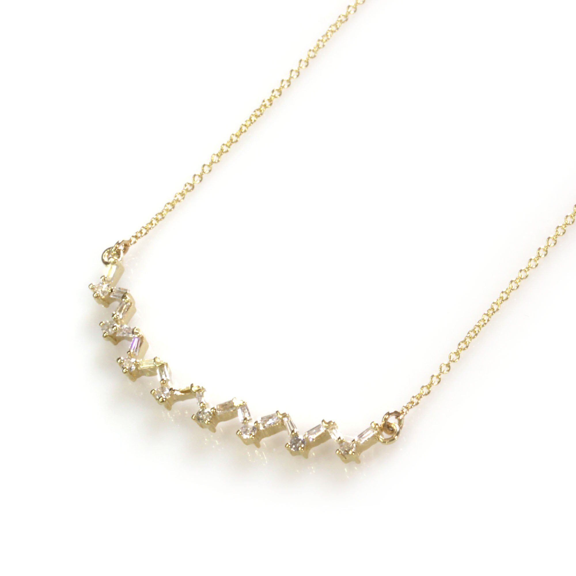 0.55 Ctw Baguette Diamonds / Solid 14k 18k Gold / Diamond