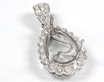Pear Pendant Setting - Etsy Australia