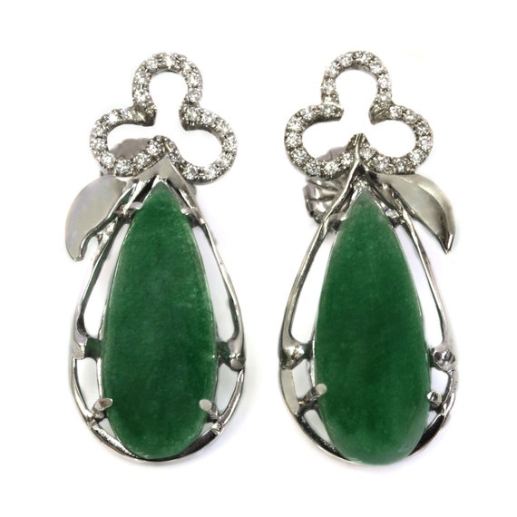 Jade statement earrings deals