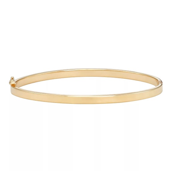 Finest Gold 14K Yellow Gold Brushed & Polished Stars Bracelet