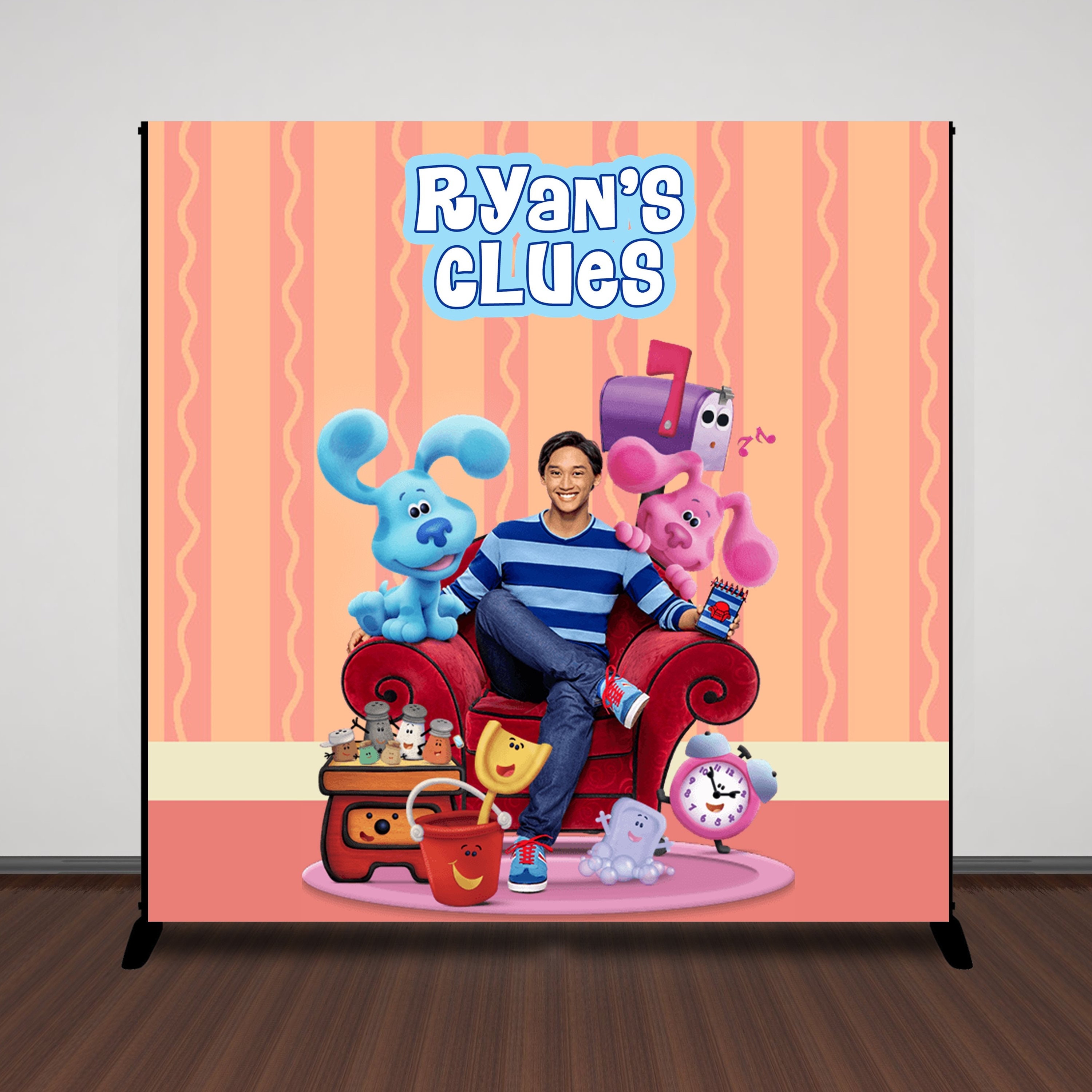 Custom Blue's Clues Backdrop Custom Printed Blue's Etsy