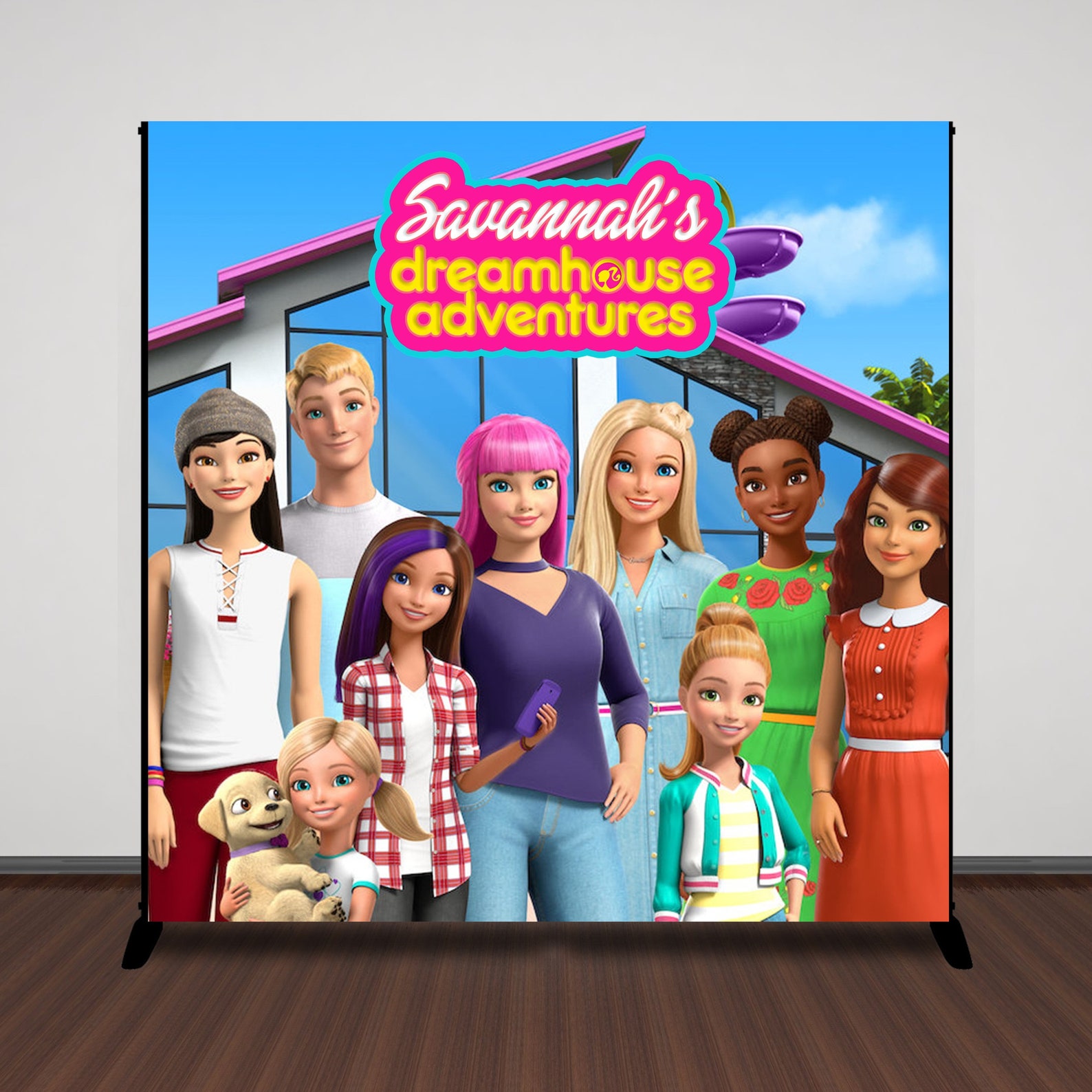 Custom Barbie's Dreamhouse Adventures Backdrop Custom Etsy