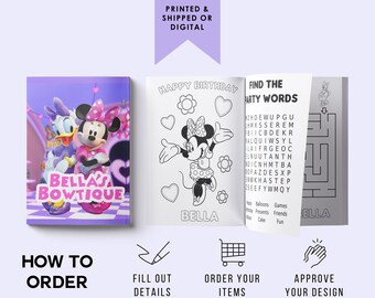 Minnie Coloring Book | Etsy