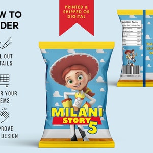 Toy Story Jessie Inspired Custom Chip Bag Toy Story Custom - Etsy