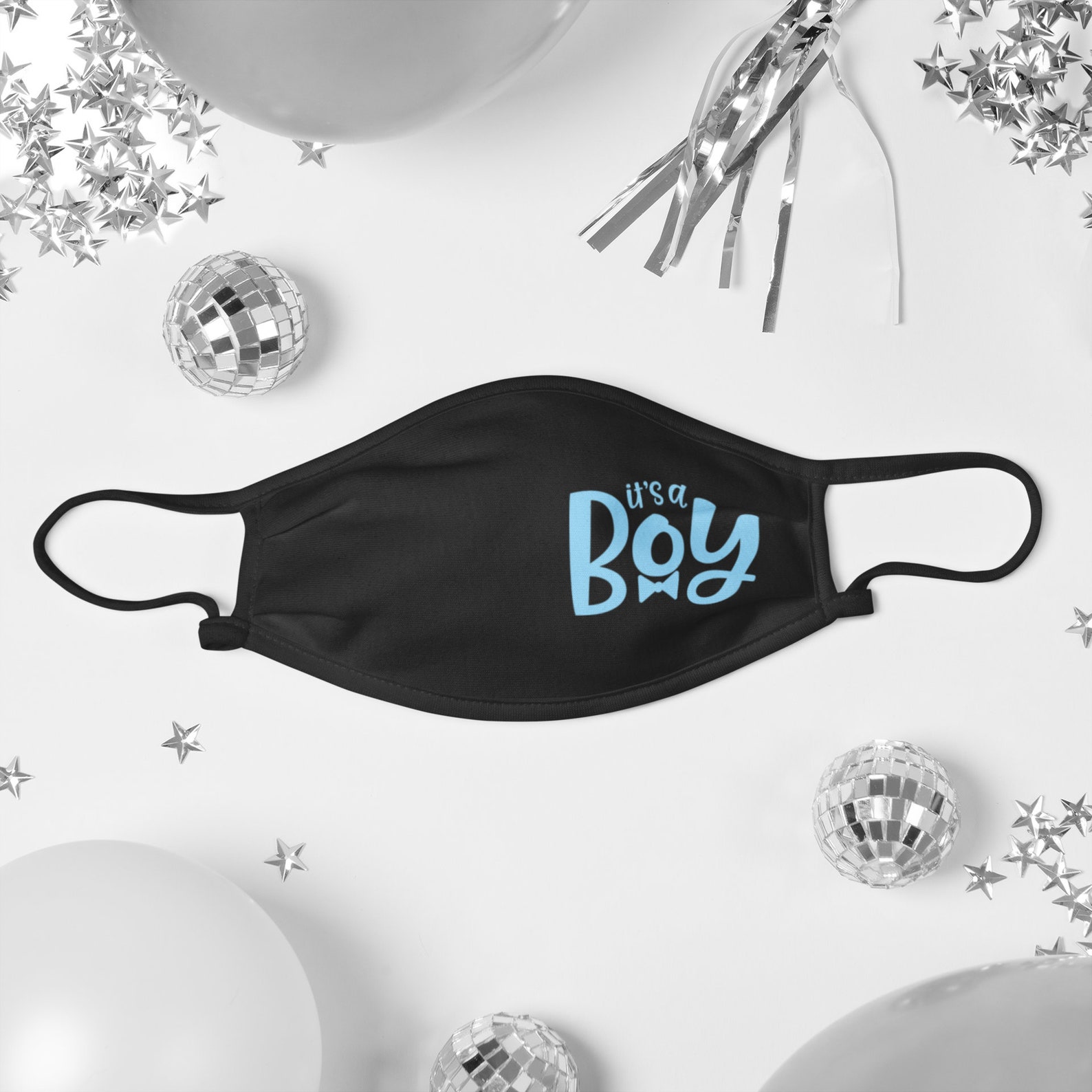 Baby Shower Cotton Face Mask Washable Masks Cute Baby Etsy