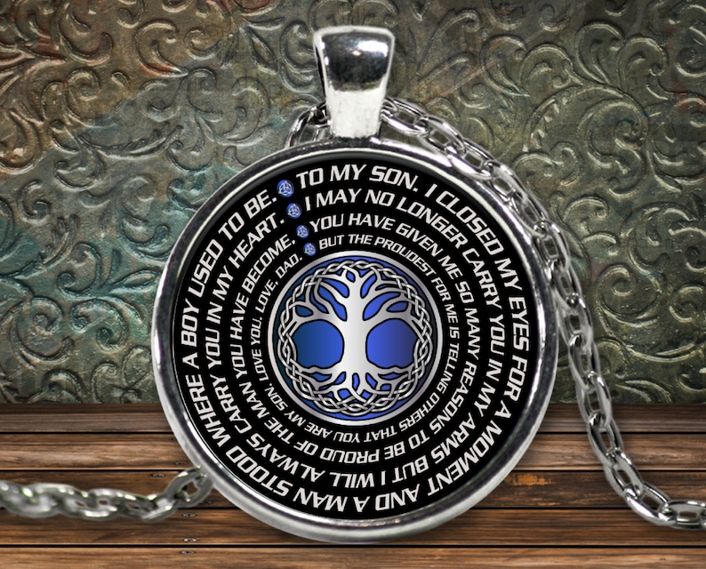 Son necklace father son jewelry father son necklace gift Etsy