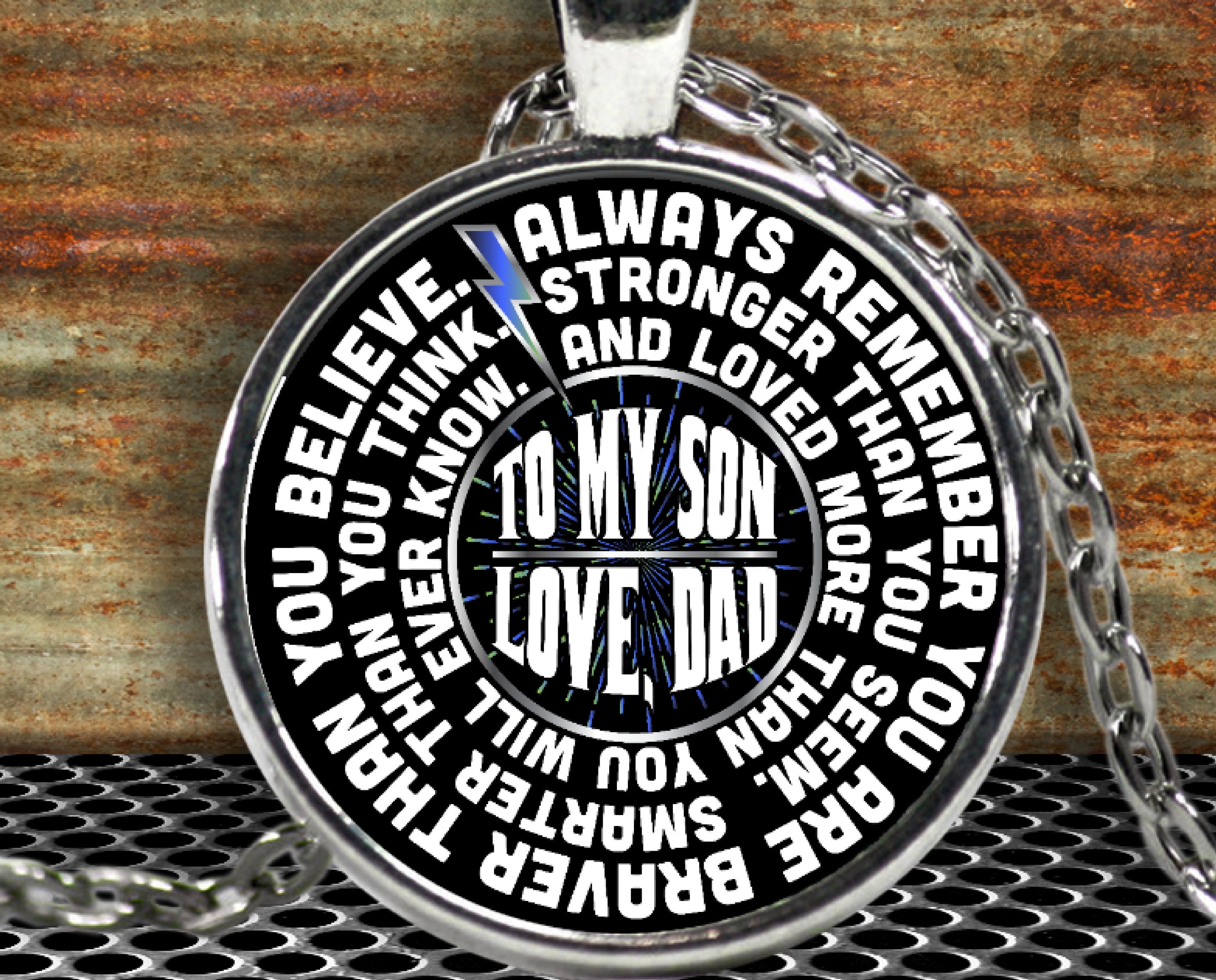 Son necklace father son jewelry father son necklace gift Etsy