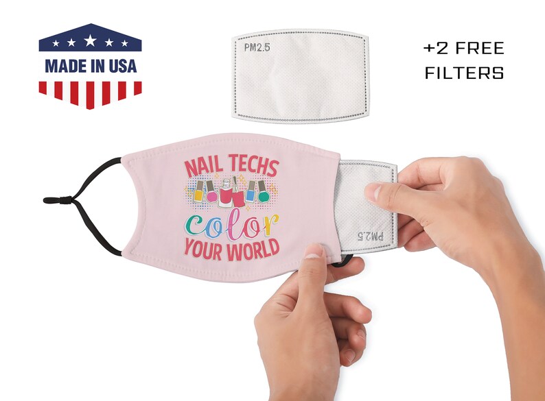 Salon Life Mask / Nail Tech Face Mask / Nail Artist Mask / Etsy