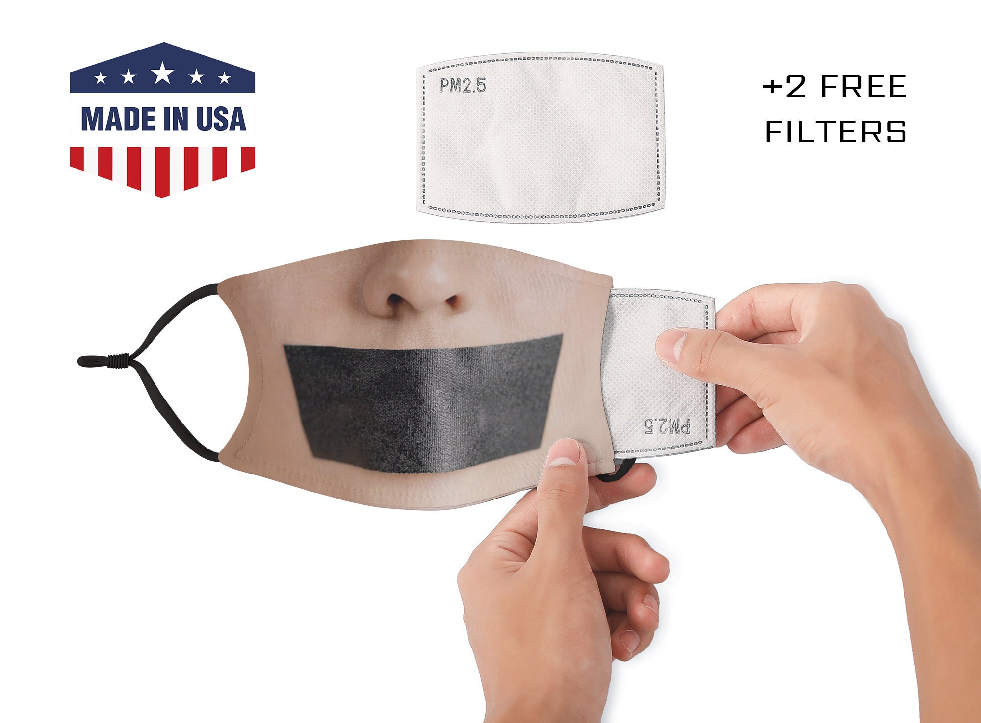 Duct Tape Face Mask / Freedom Of Speech Mask / Silenced Mask / Etsy