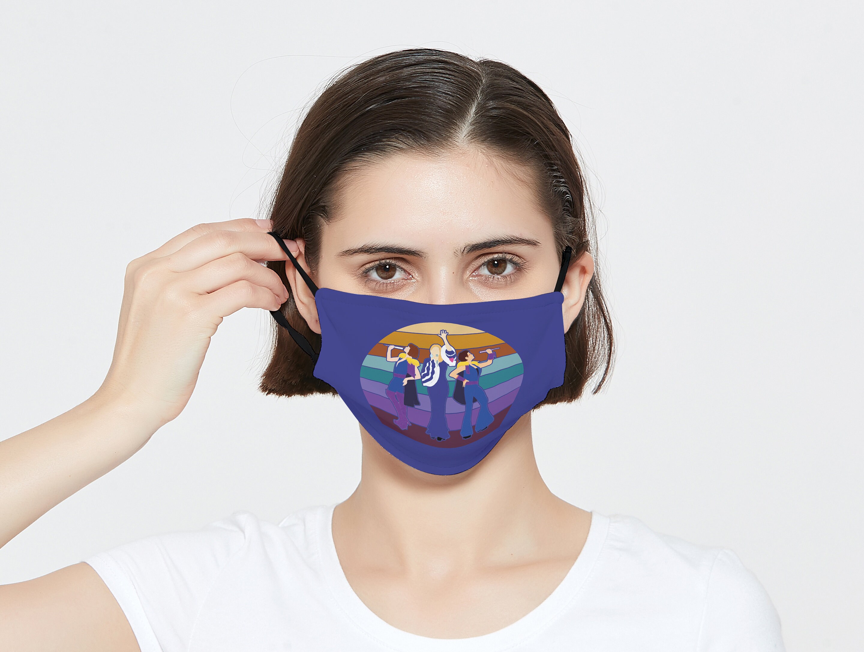 Mamma Mia Face Mask / Donna and the Dynamos Mask / Here We