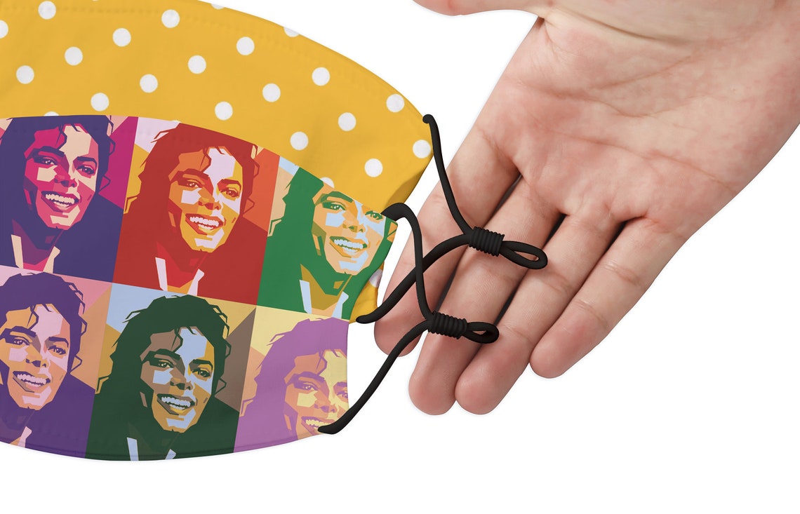 Michael Jackson Face Mask / Jackson Mask / Pop Art Style Mask Etsy