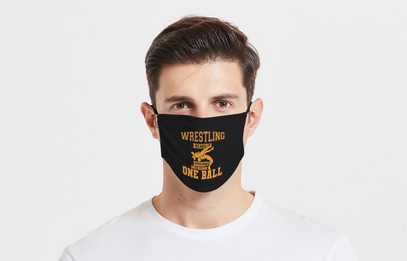 Fighter Face Mask / Wrestling Face Mask / Wrestling Because Etsy