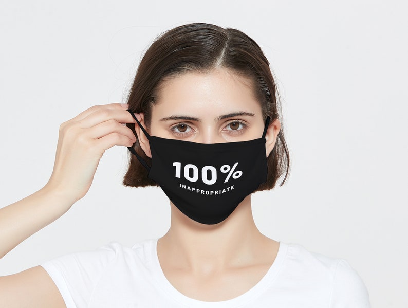 Inappropriate Face Mask / Offensive Face Mask / Brutal Face Etsy