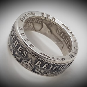 Coin Ring - Coin Ring - 3 Reichsmark - 3 RM - 900/1000 Silver