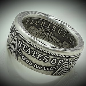 Coin Ring - Coin Ring - 1 Morgan Dollar - America - 900/1000 Silver
