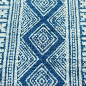 Batik Natural Dyed Indigo Cotton Fabric By Meter - Batik Fabric - Blue Fabric - Indigo Fabric - Blue Textured Fabric