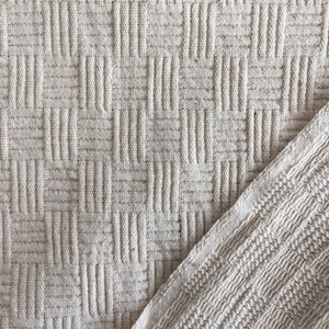 Undyed Cotton Fabric By Meter - Quilting Fabric - White Fabric - Weavers Cloth - Natural Cotton Fabric - Natural Color Fabric