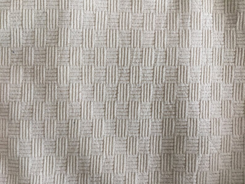 Undyed Cotton Fabric by the Yard Quilting Fabric White Etsy
