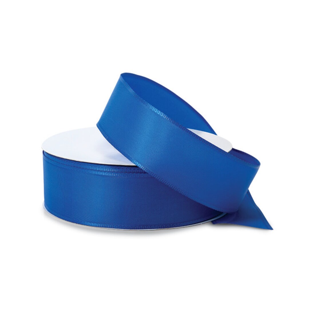 Blue Fabric Wired Ribbon Etsy