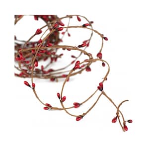 Natural Red Pip Berry Wired Garland