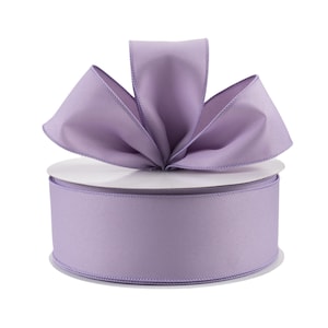 Lavender Purple Diagonal Weave Canvas 2.5&quot; Wired Ribbon